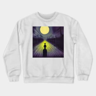 Watching the Full Moon Rise Crewneck Sweatshirt